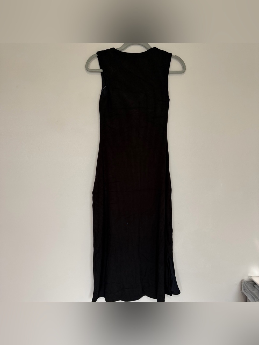 Klassy Network Ribbed Square Neck MIDI Dress - Picture 7 of 9